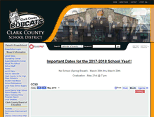 Tablet Screenshot of clarkcountyschools161.org